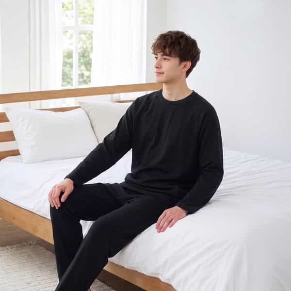 【リカバリーシリーズ】IFMC.微起毛ニット長袖Ｔシャツ ユニセックス
