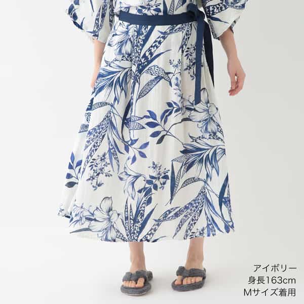 クレープガーゼ リリーフラワースカート