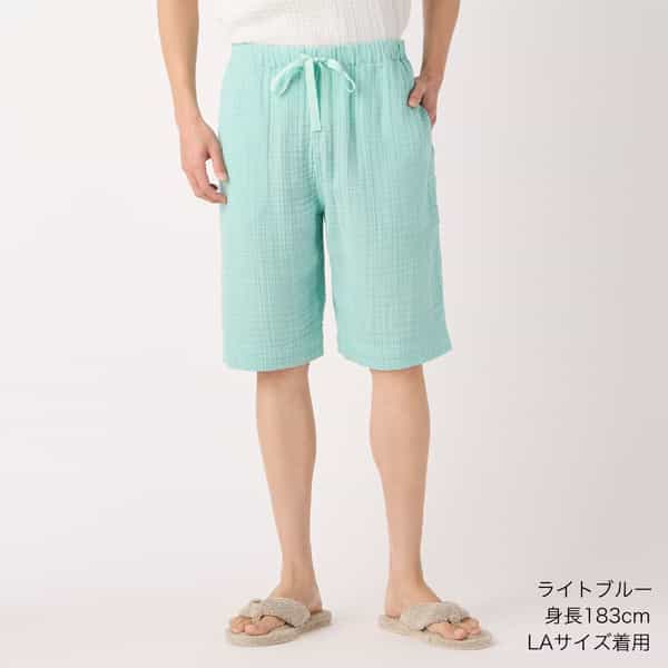 クレープガーゼベーシックハーフパンツ ユニセックス