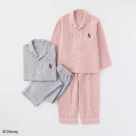 マシュマロガーゼ キッズミッキーパジャマ