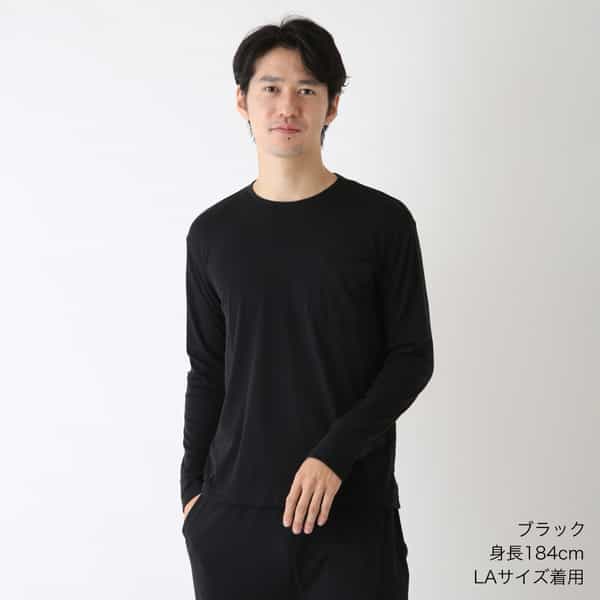スーパーエアーニット メンズ長袖Tシャツ