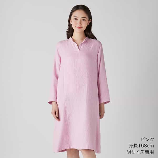 マシュマロガーゼシンプルワンピース