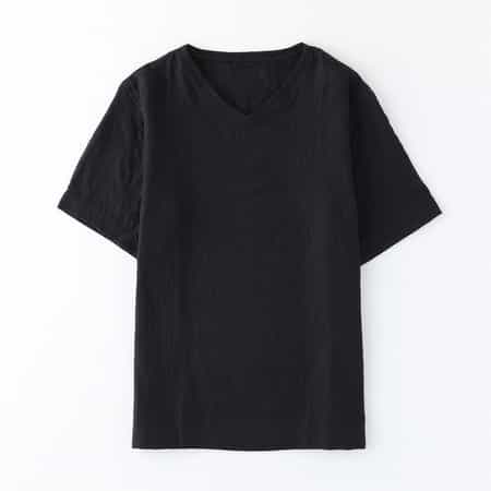 マシュマロガーゼメンズＶネックＴシャツ
