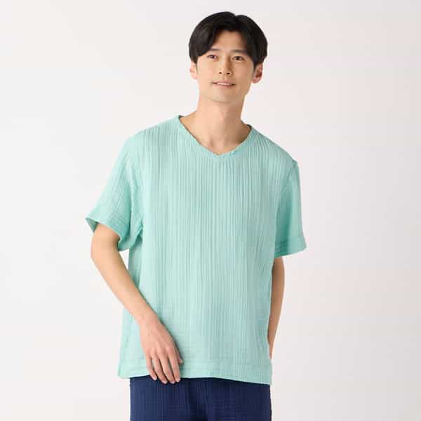 クレープガーゼベーシック半袖Tシャツ ユニセックス