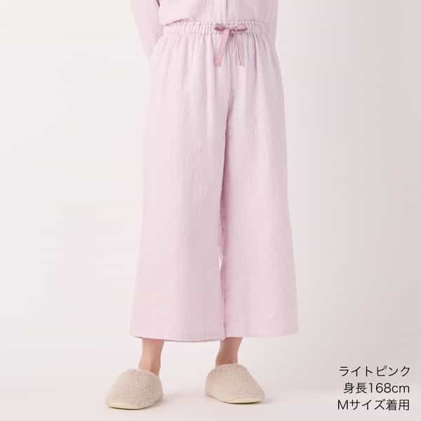 マシュマロガーゼ ワイドパンツ