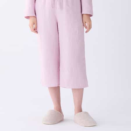 マシュマロガーゼ ベーシッククロップドパンツ