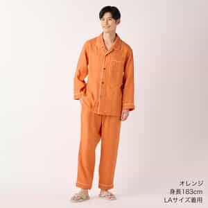 マシュマロガーゼパイピングメンズパジャマ