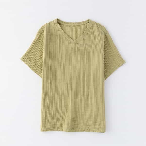クレープガーゼベーシック半袖Tシャツ ユニセックス